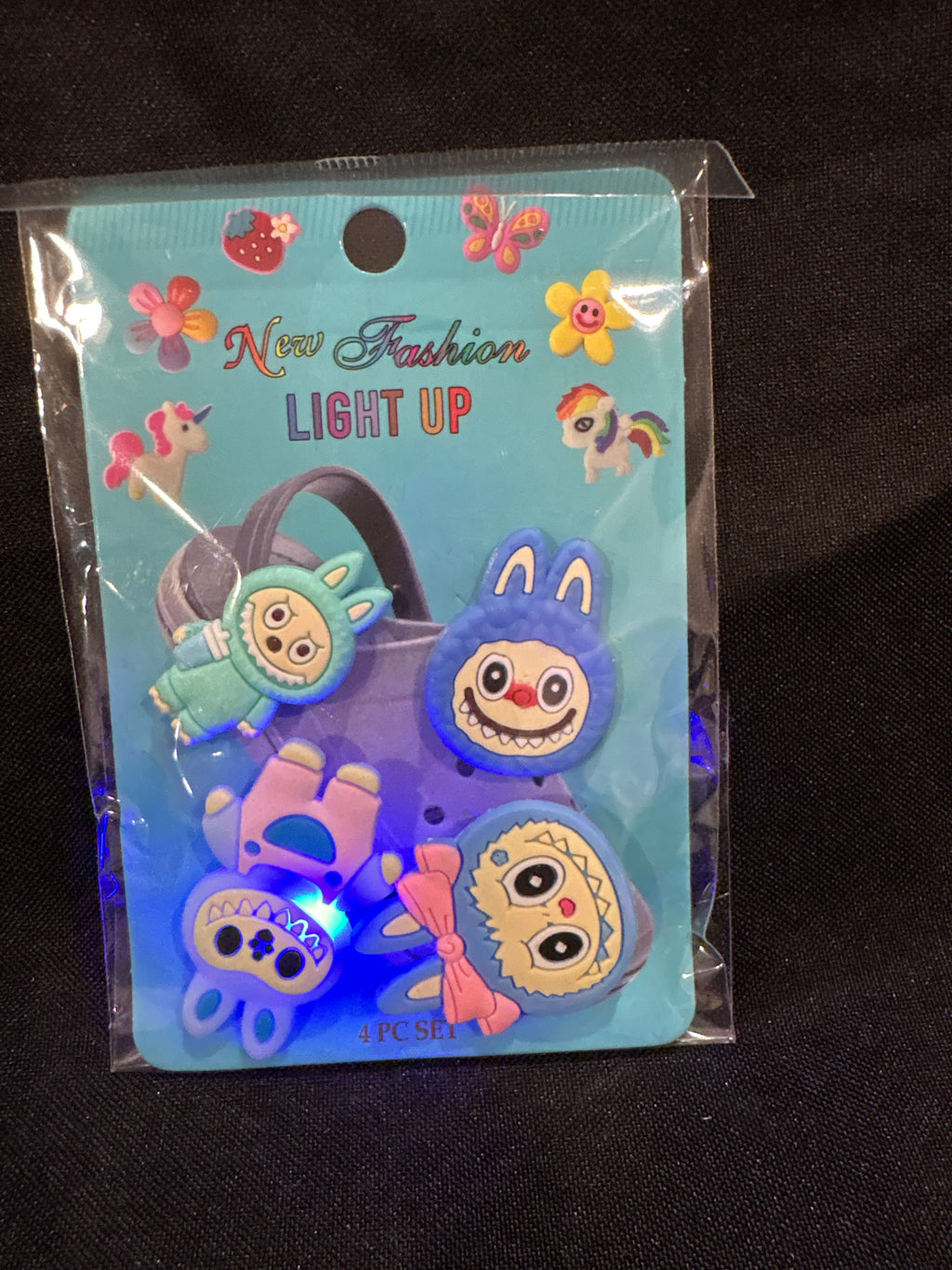 Light up Labubu shoe charms ￼