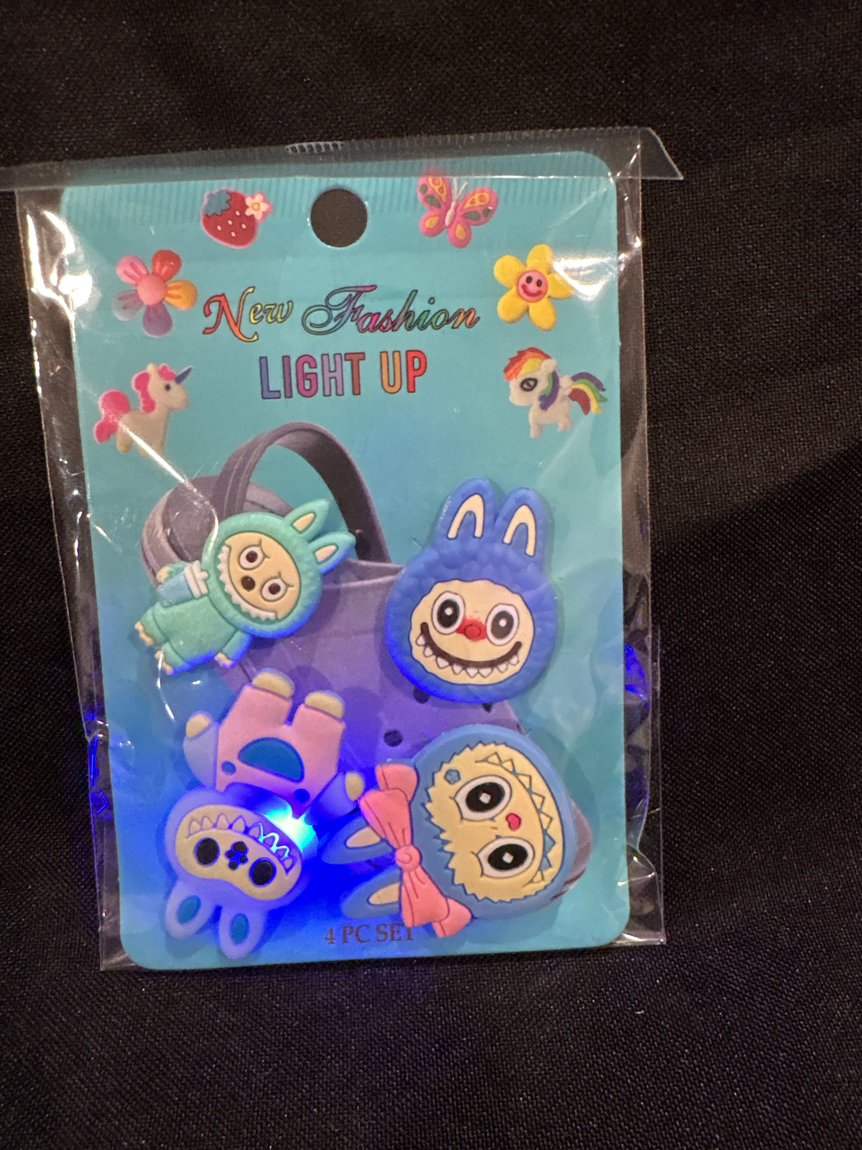 Light up Labubu shoe charms ￼