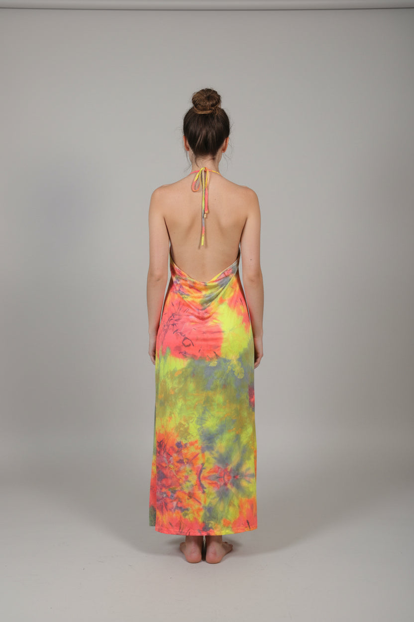 Tie-dye halter with tights