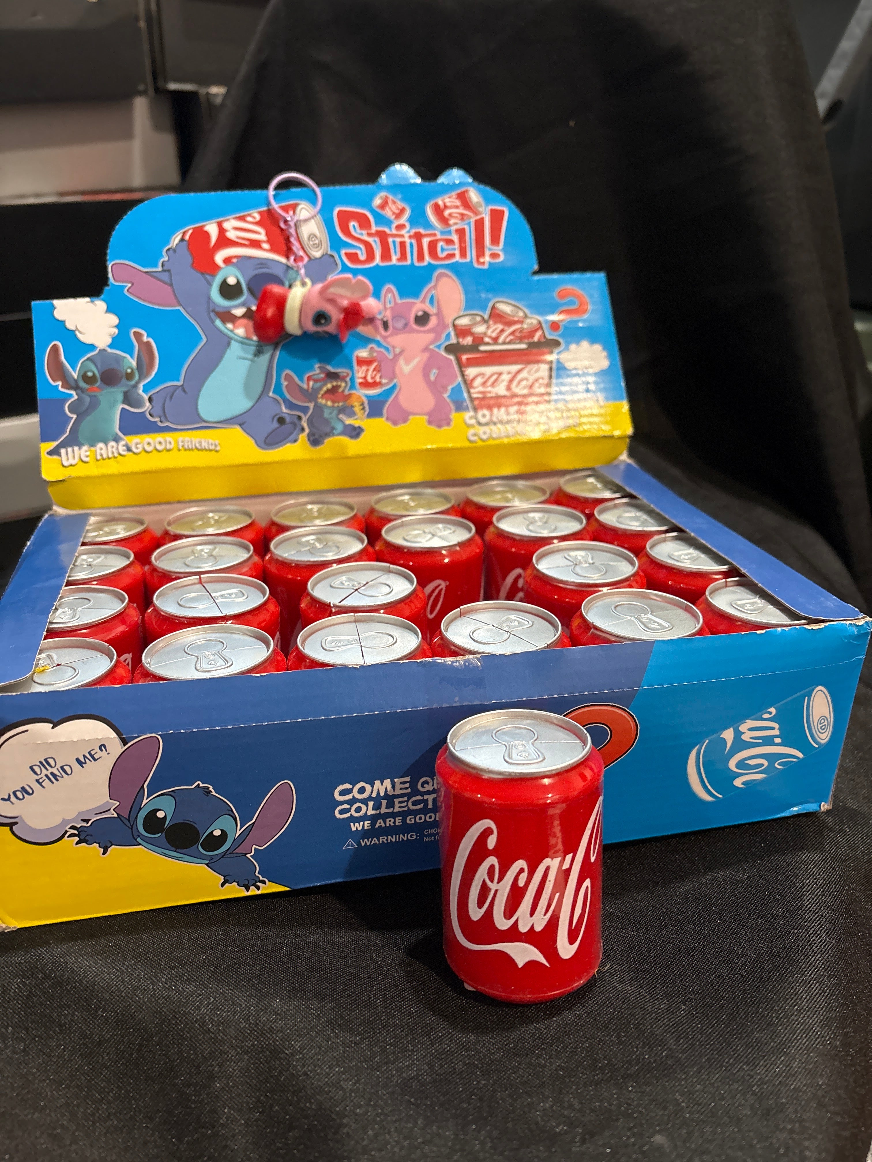 Stitch CocaCola blind cans