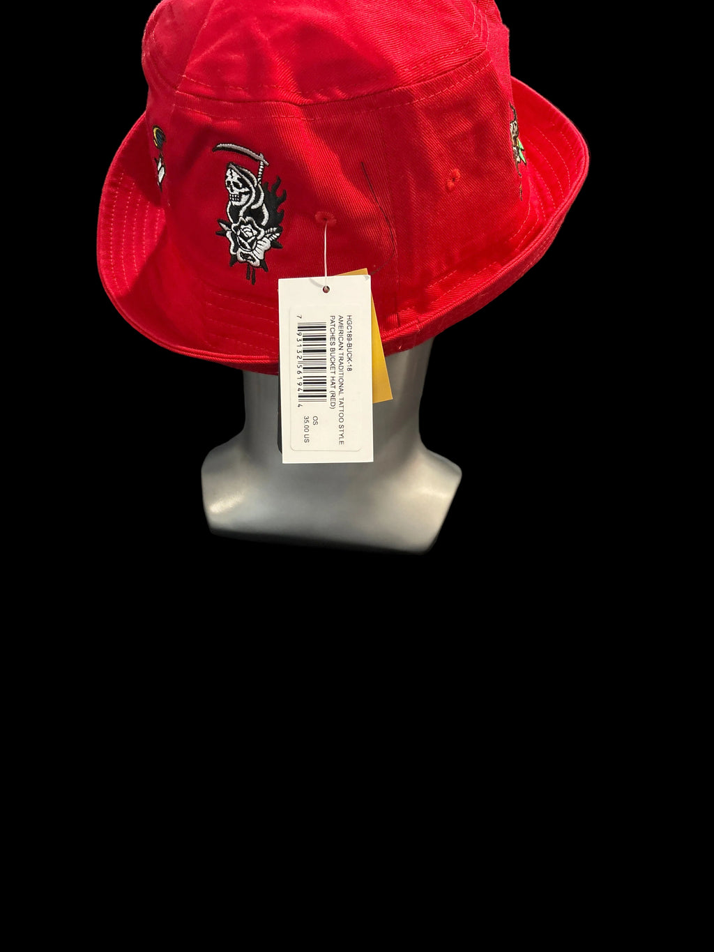 Patch bucket hat
