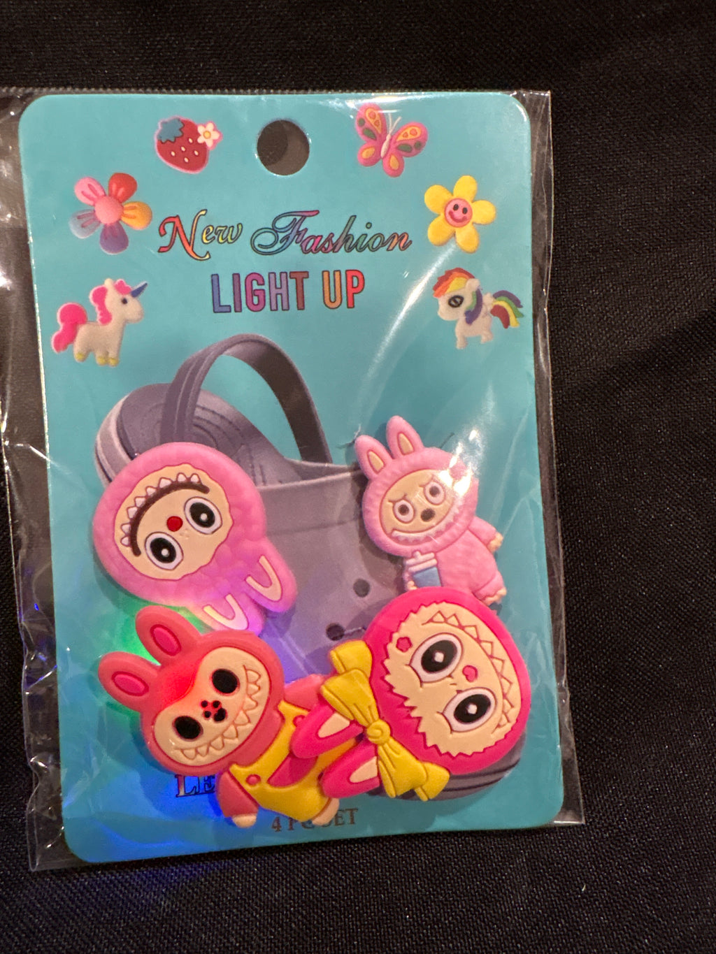 Light up Labubu shoe charms ￼