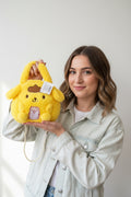 Pompompurin fuzzy plush purse