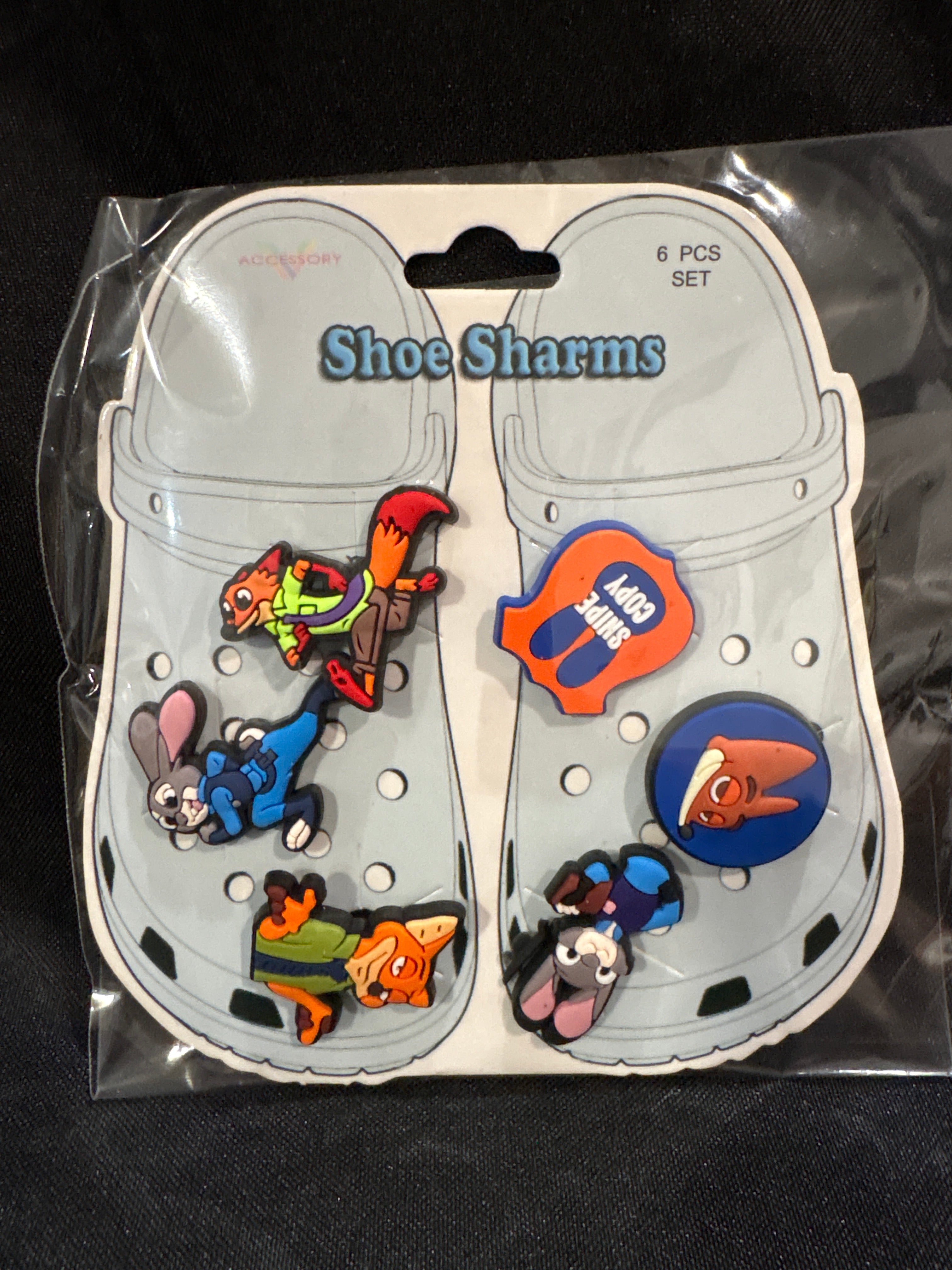 Zootopia shoe charms