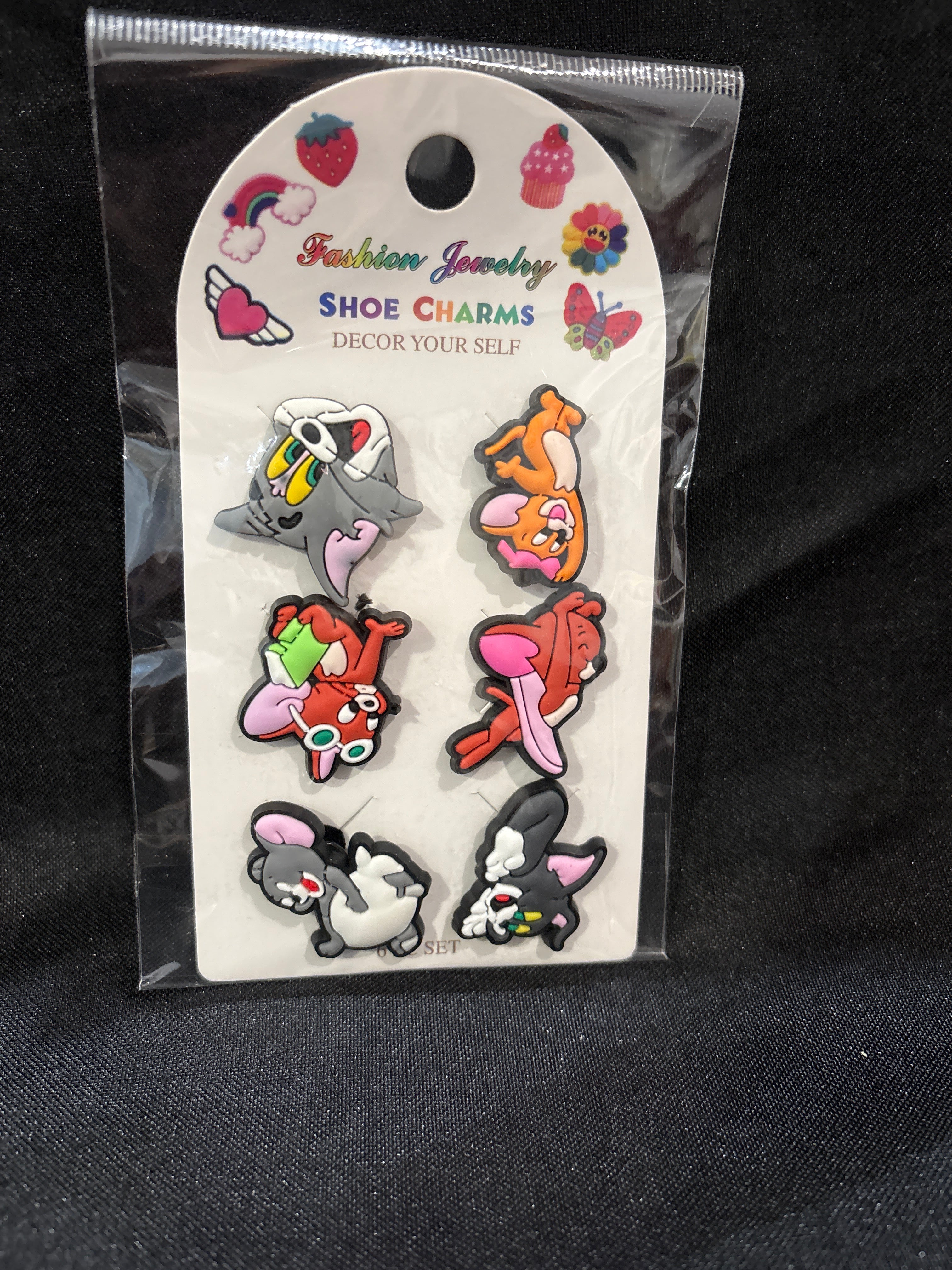 Tom and Jerry shoe charms