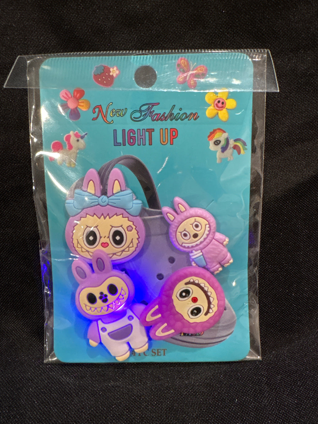 Light up Labubu shoe charms ￼