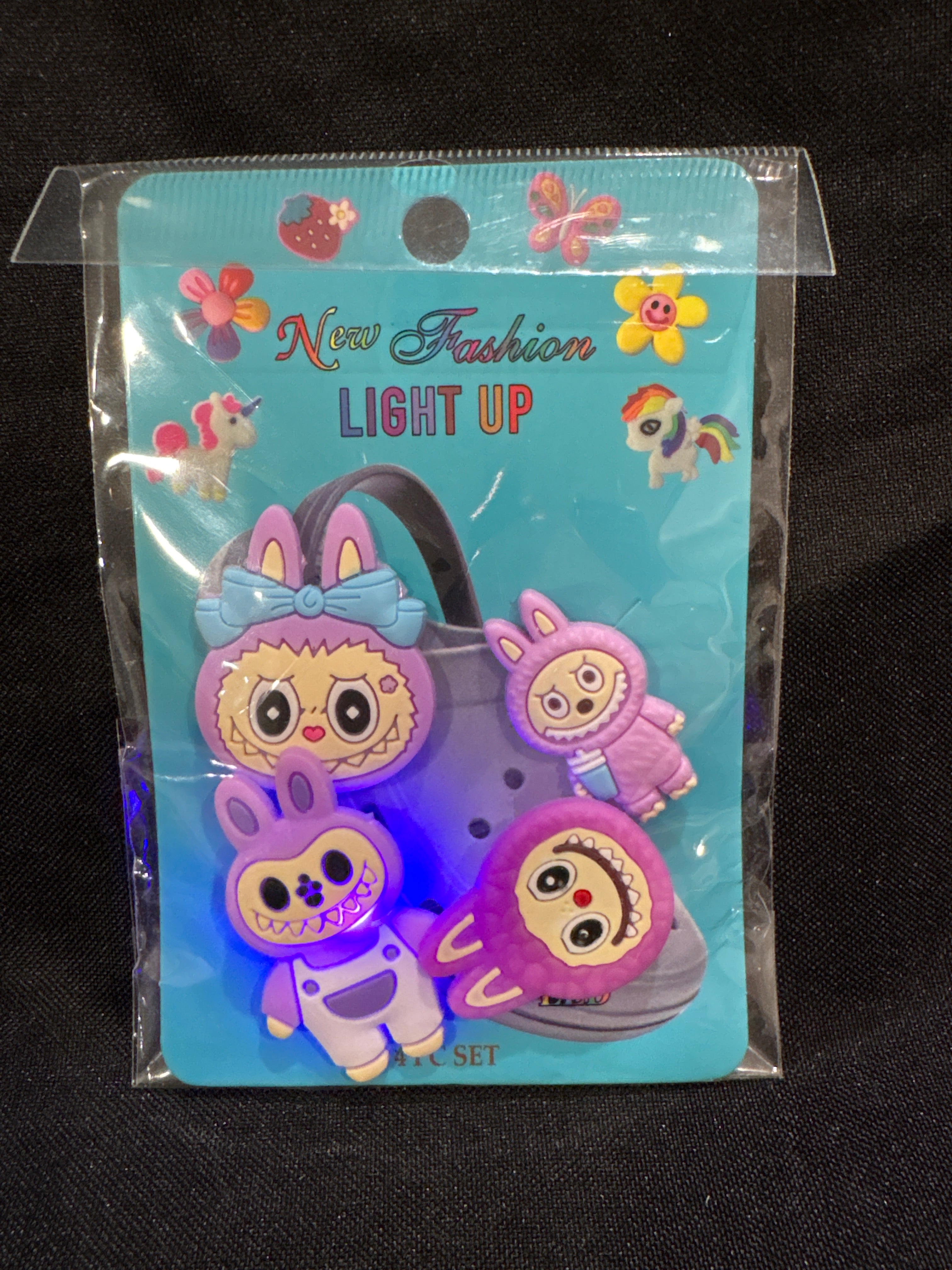 Light up Labubu shoe charms ￼