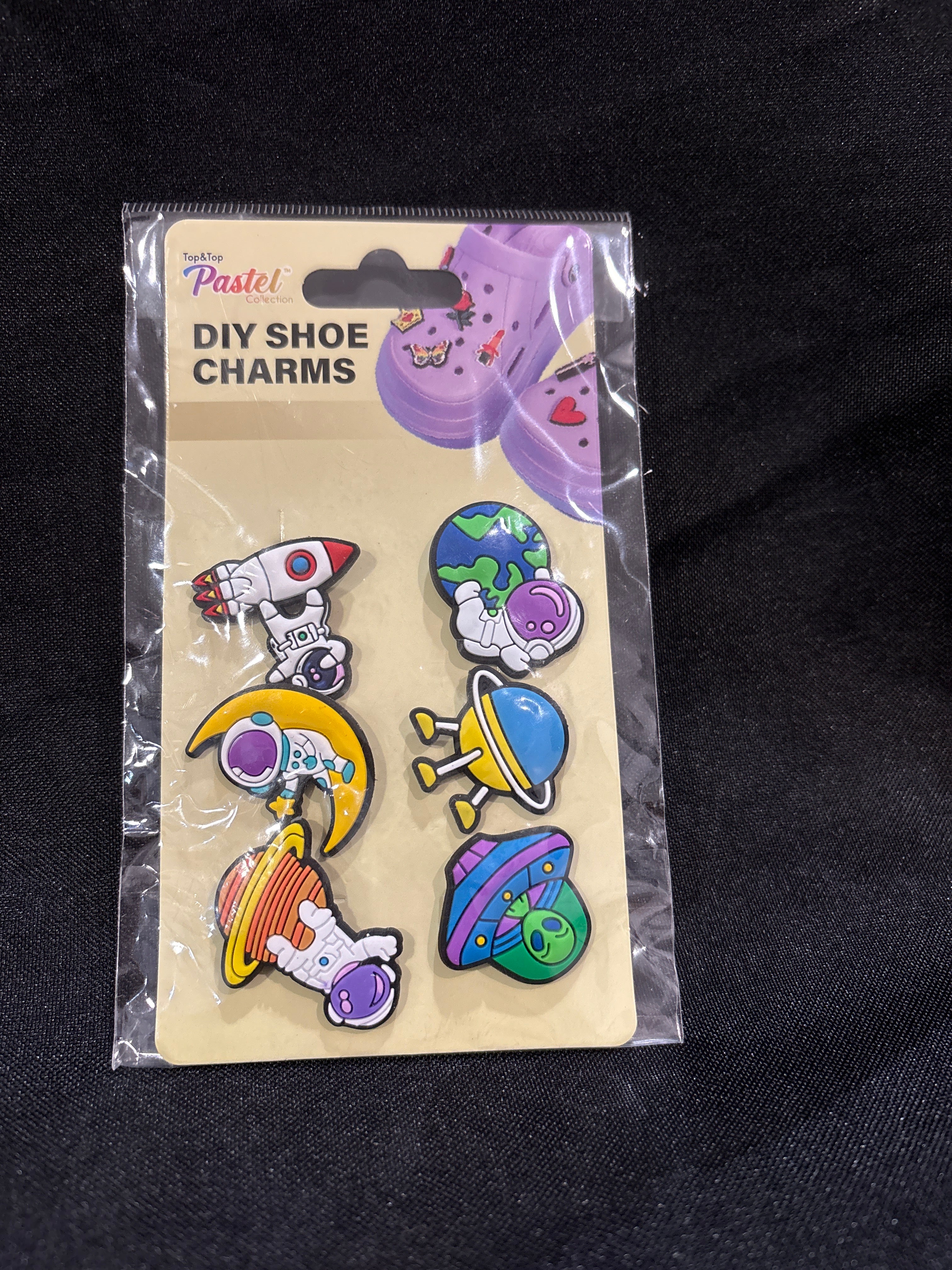 Astronaut shoe charms