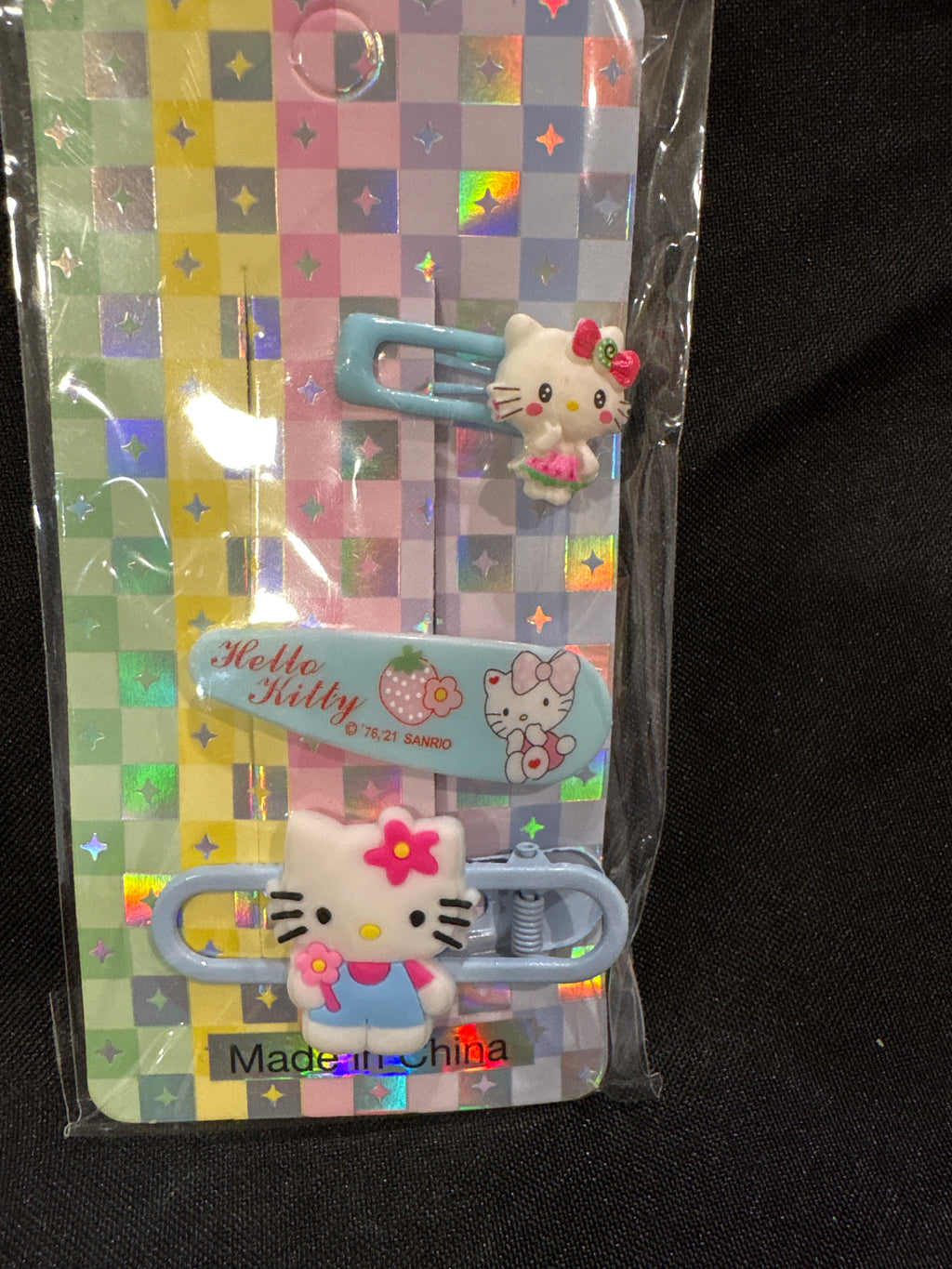 Hello Kitty, hair barrettes ￼