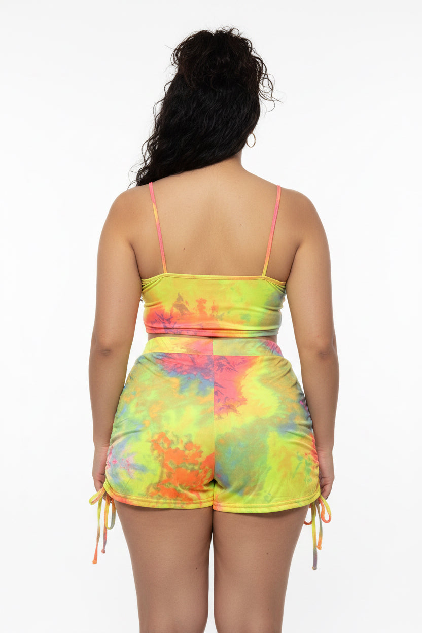 Tie dye 2-piece short set