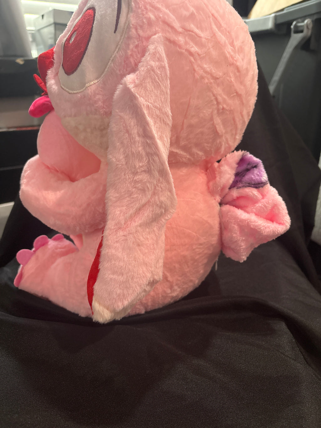 Disney Store Stitch & Scrump Plush Toy with blanket inside.