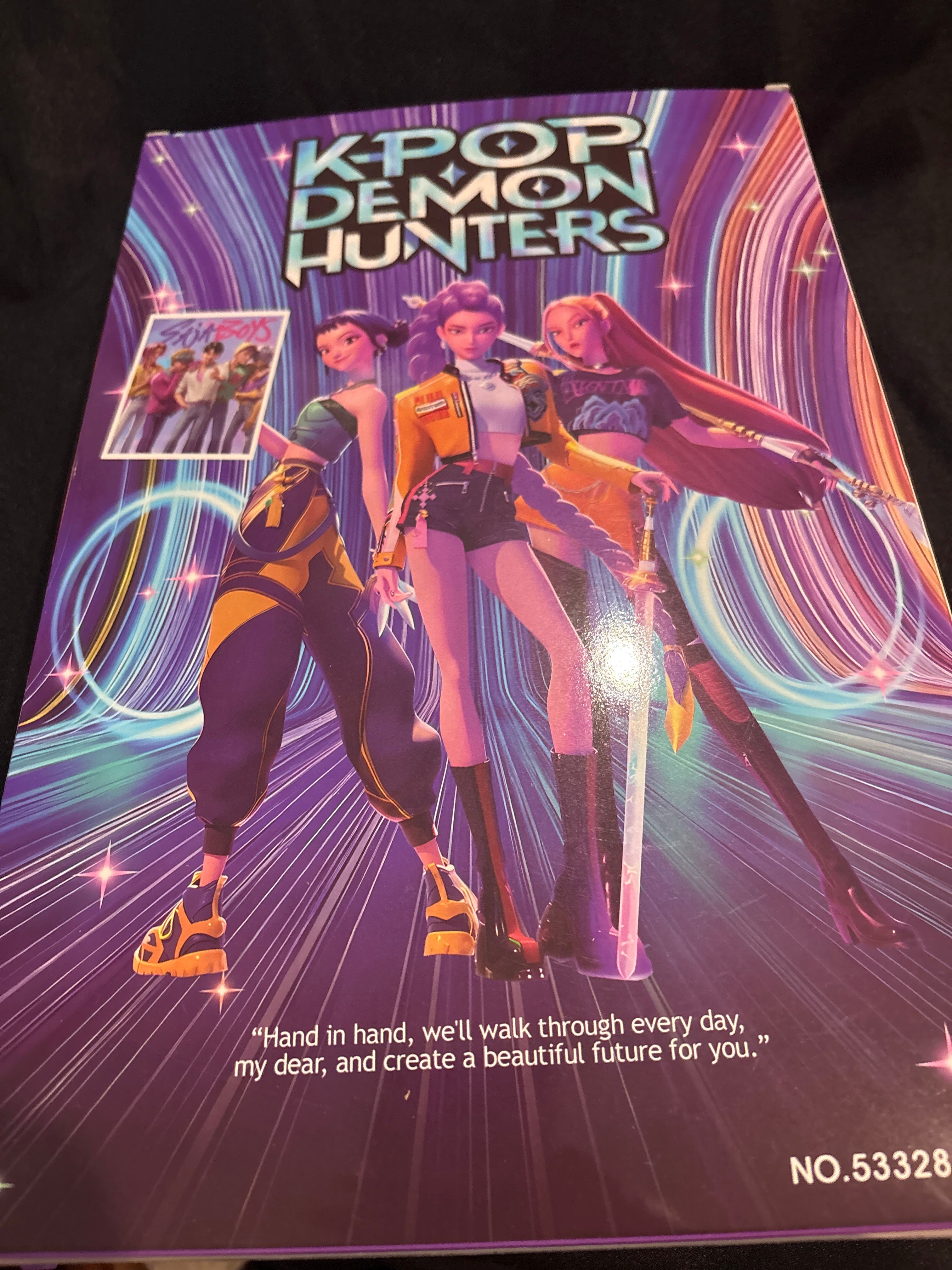 K-Pop Demon Hunters singing dolls, featuring characters Rumi, Zoey, and Mira.